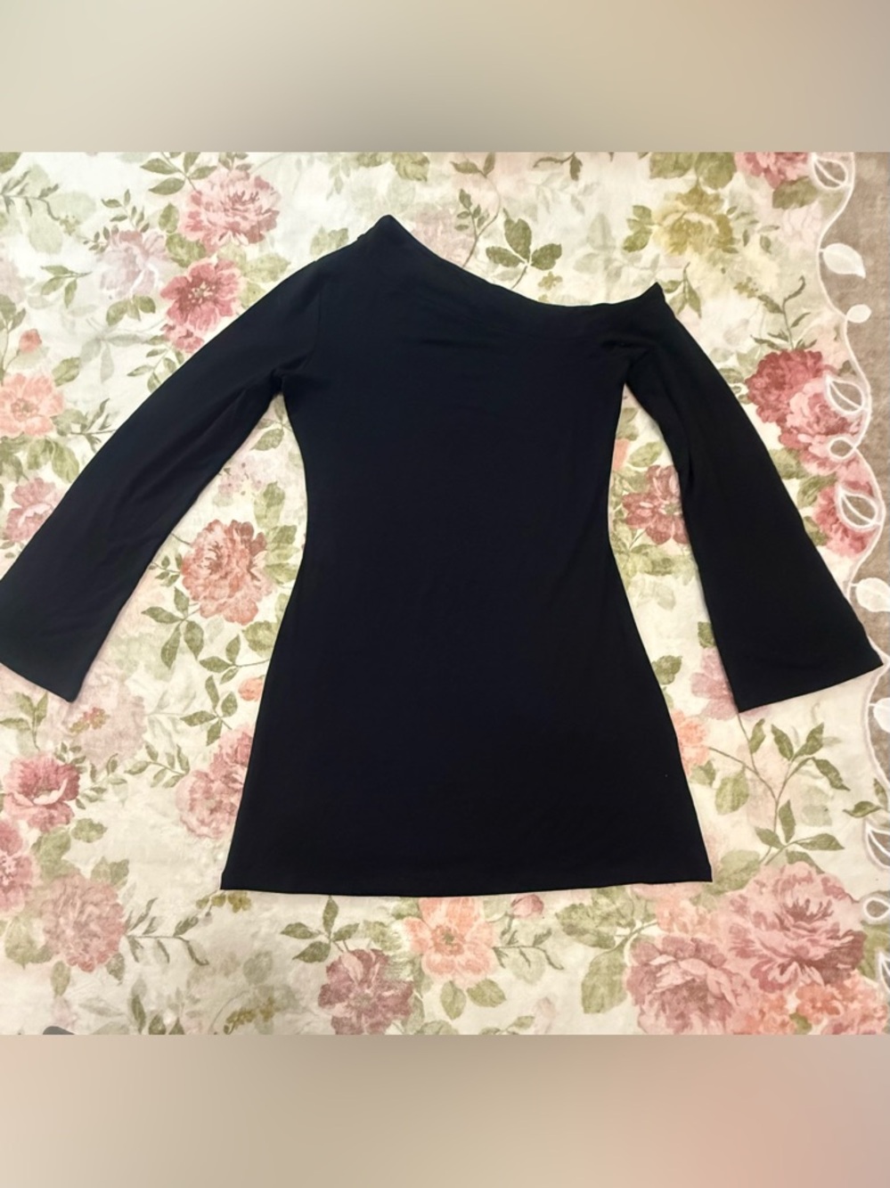 Reformation NEW Willow Knit Black Mini Dress - Picture 8 of 11